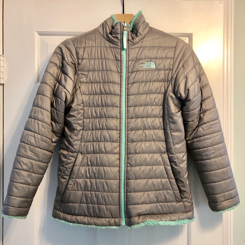 North Face Girls' Reversible Swirl Insulated Parka